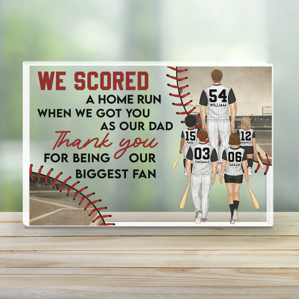 I Scored A Home Run - Personalized Custom Acrylic Plaque