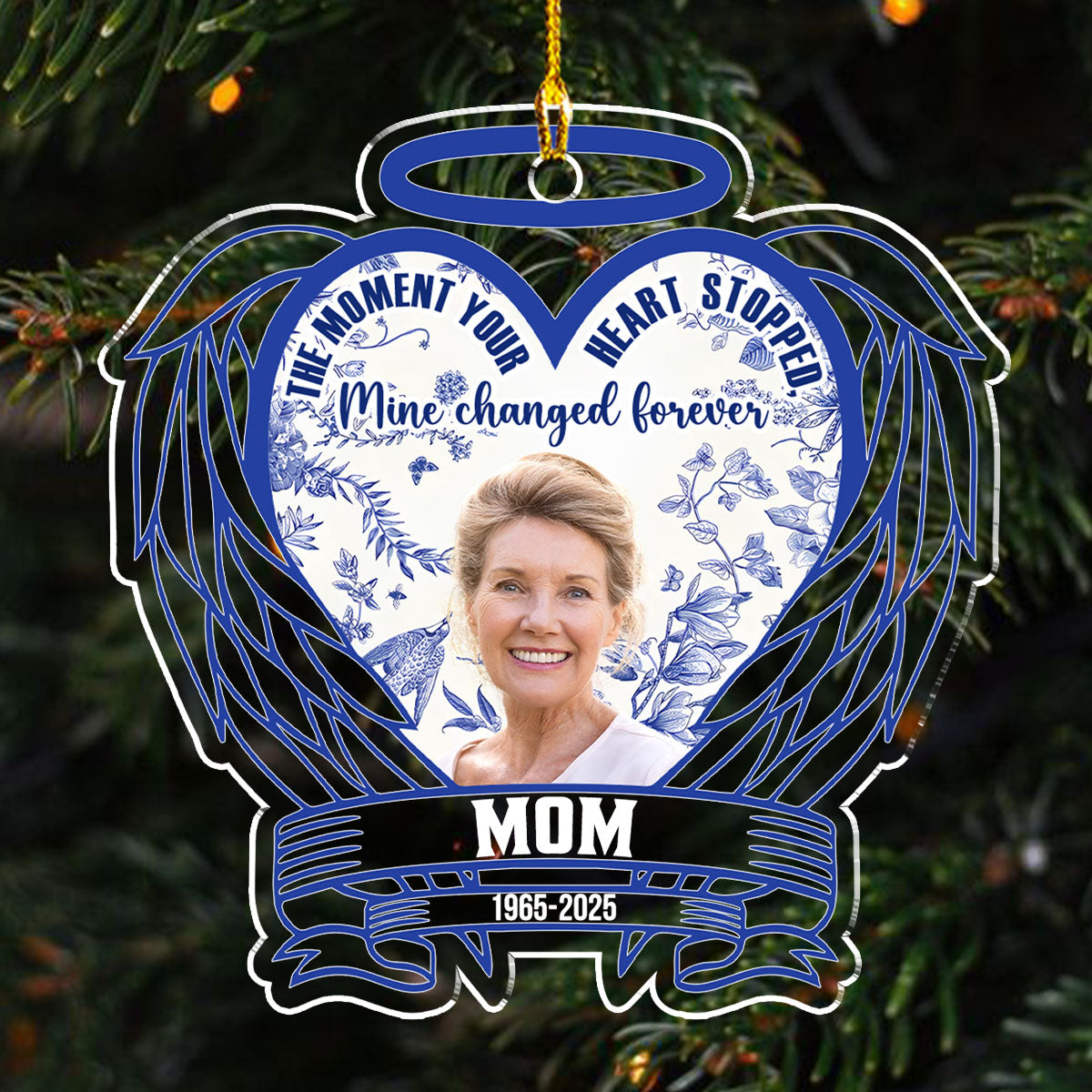 The Moment Your Heart Stopped - Personalized Custom Acrylic Ornament