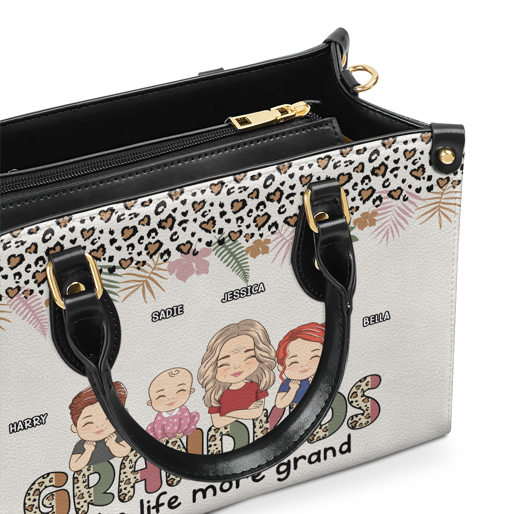 Makes Life More Grand - Personalized Custom Leather Bag