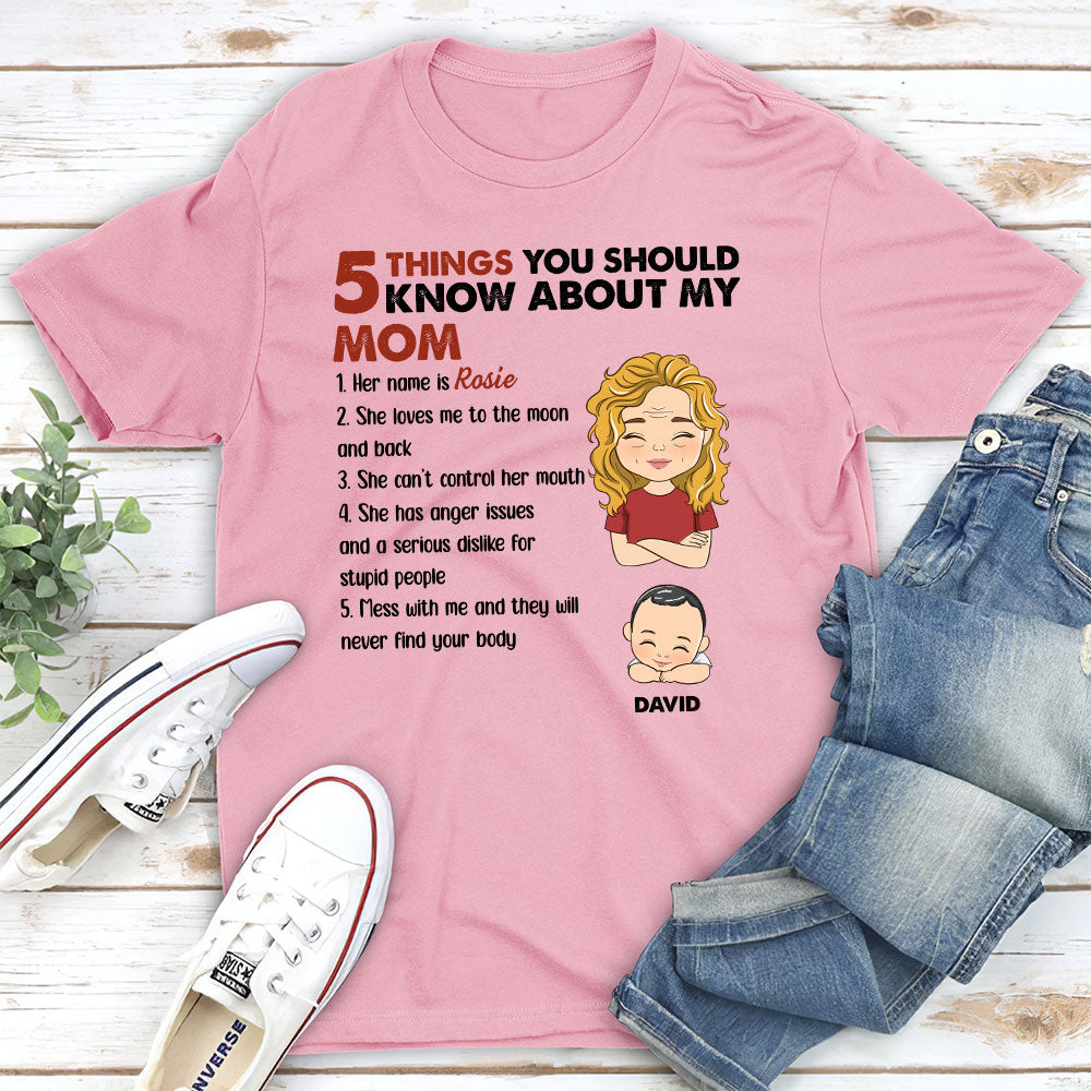 5 Thing You Should Know About My Grandpa - Personalized Custom Unisex T-shirt