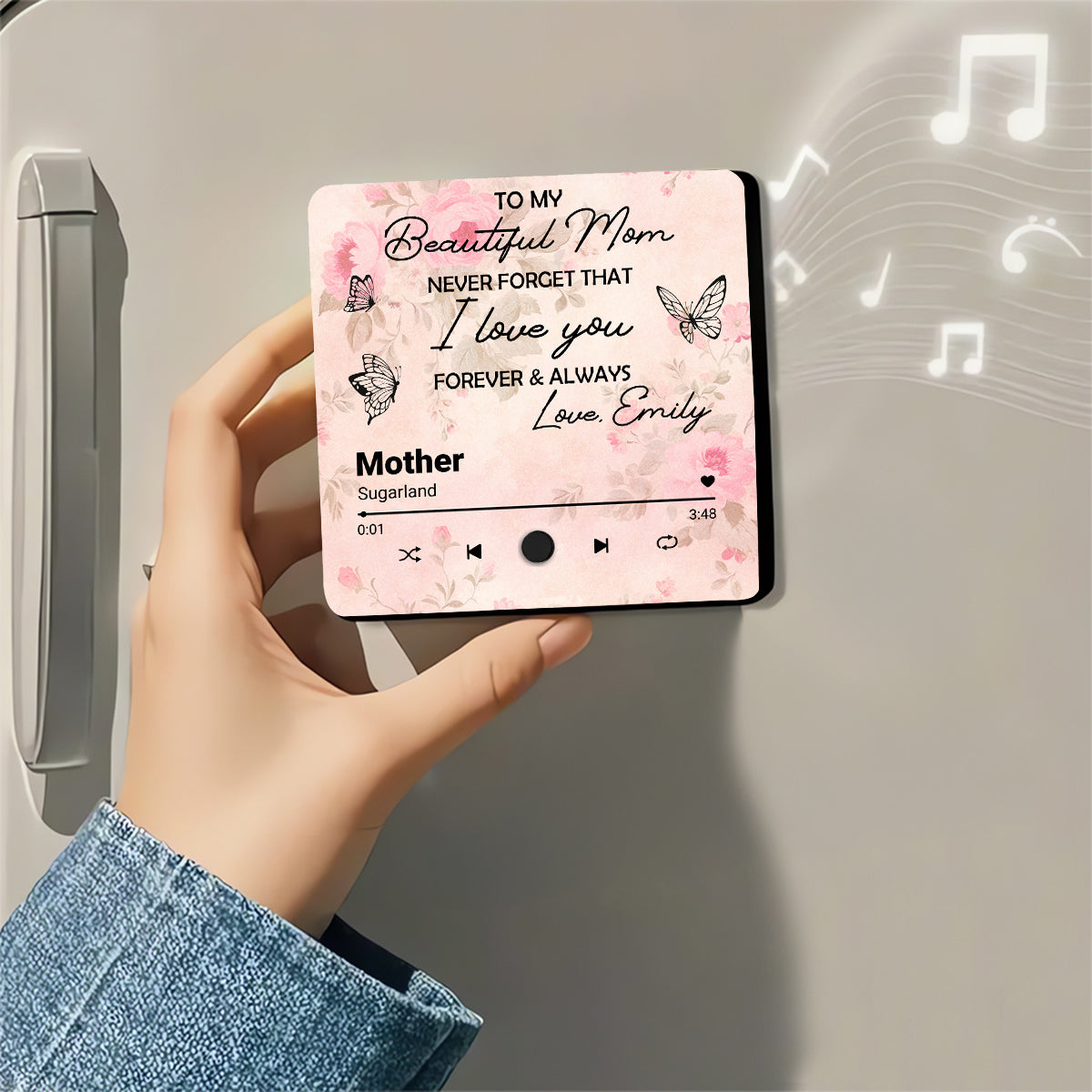 Forever And Always - Personalized Custom Music Fridge Magnet