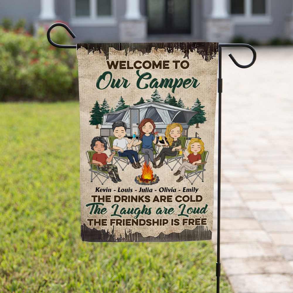 Happy Camper - Personalized Custom Flag