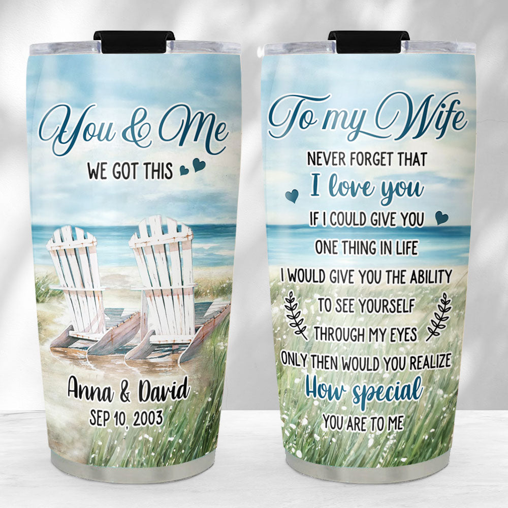 I Love You - Personalized Custom Tumbler