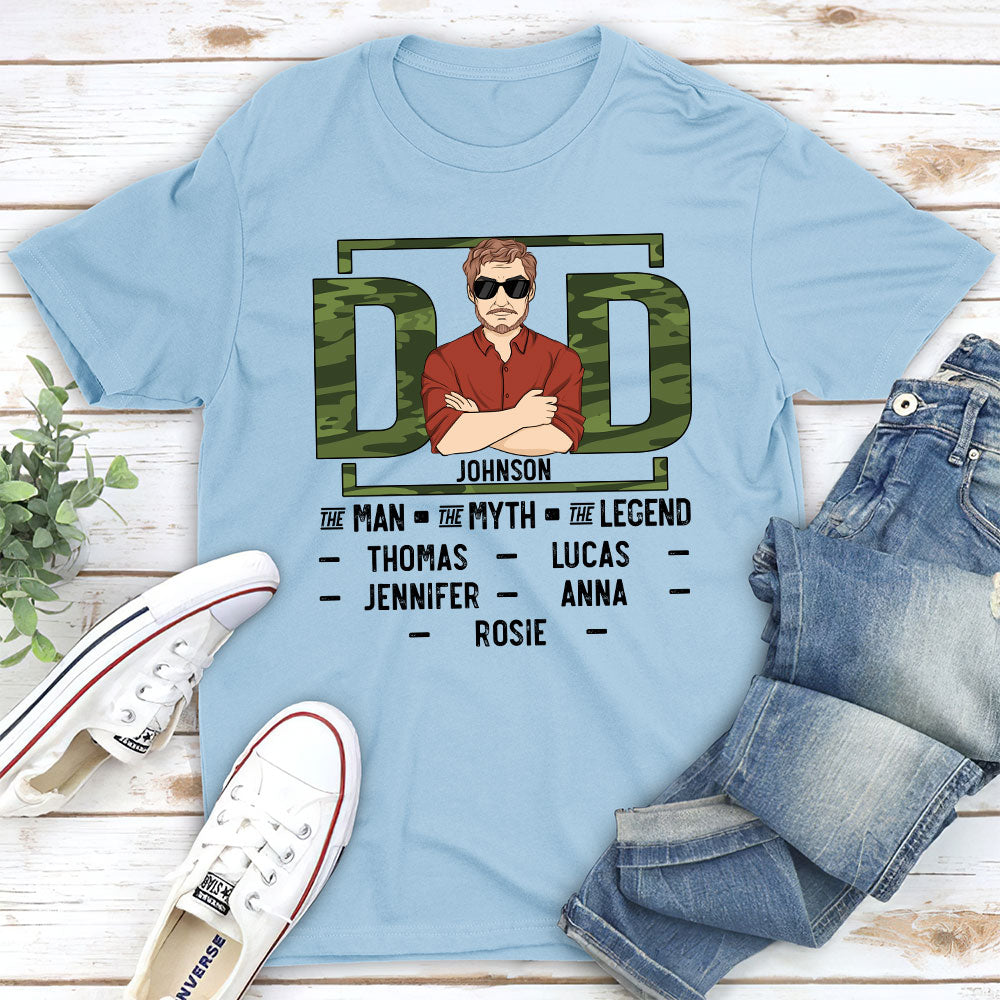 Camouflage Dad - Personalized Custom Shirt