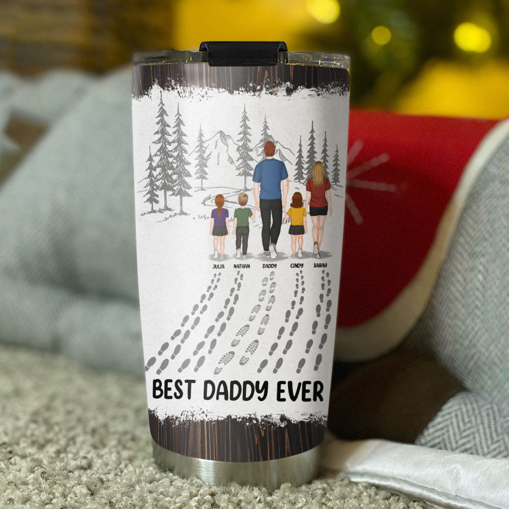 Happy Fathers Day Best Dad Ever - Personalized Custom Tumbler