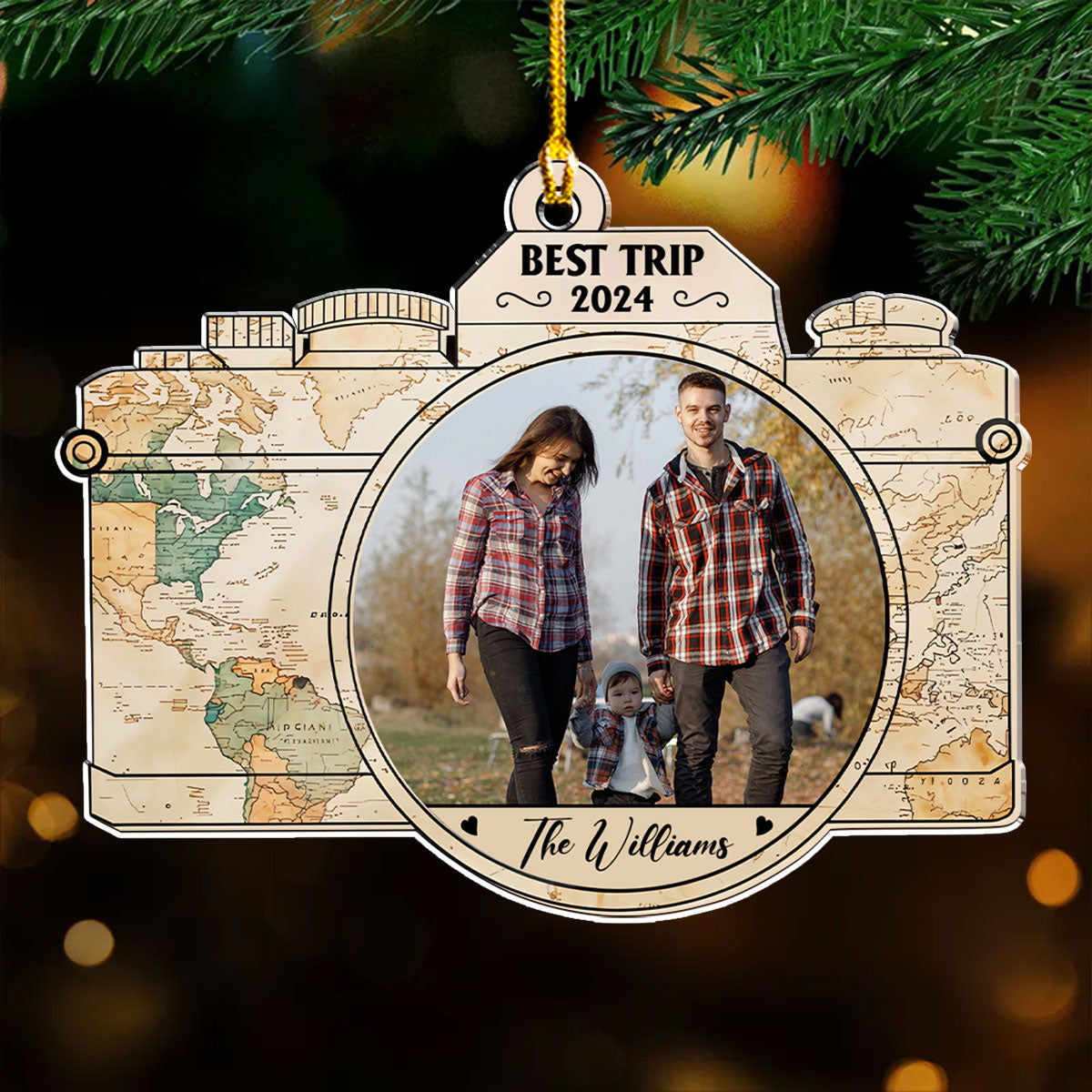 Adventure Ornament - Personalized Custom Acrylic Ornament