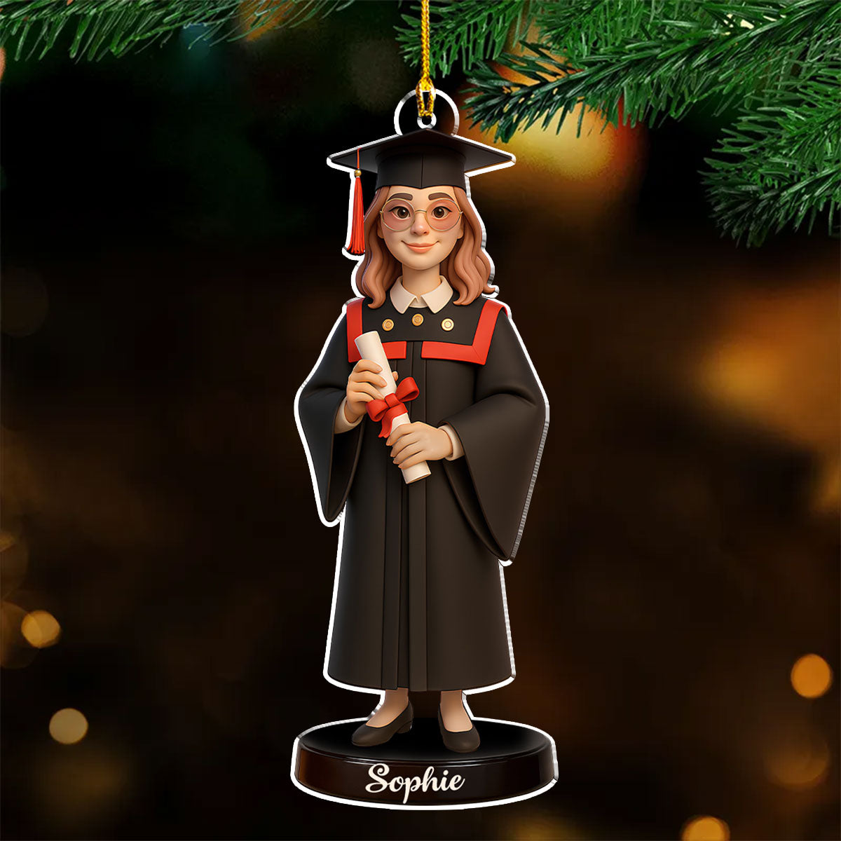 Happy Graduation In This Year - Personalized Custom Acrylic Ornament