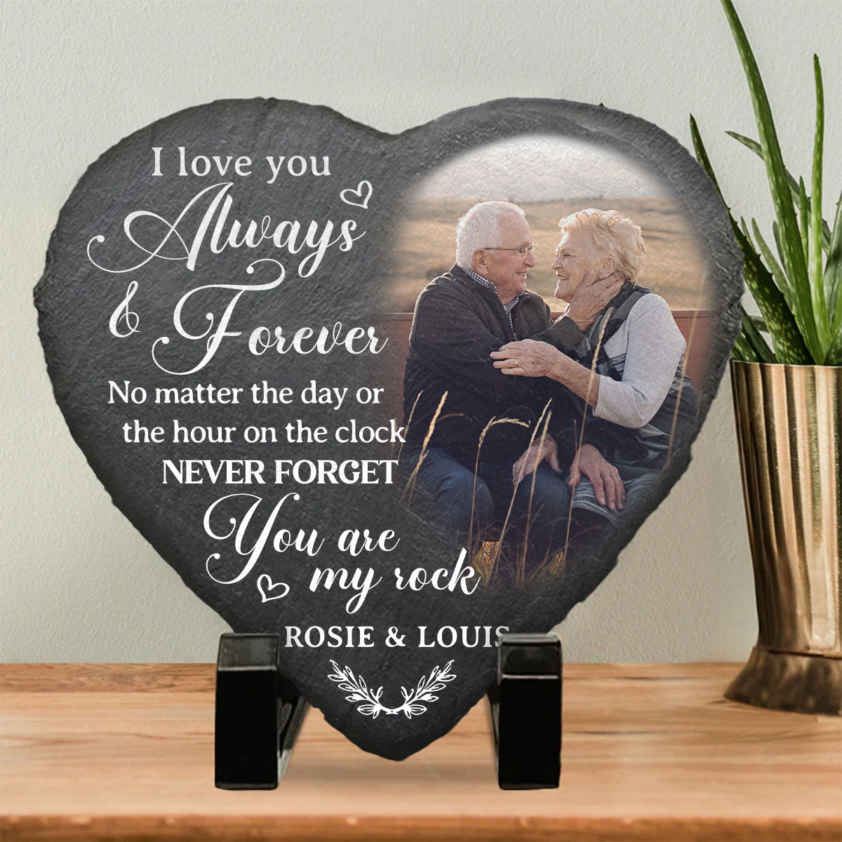 My Rock - Personalized Custom Heart Shaped Stone