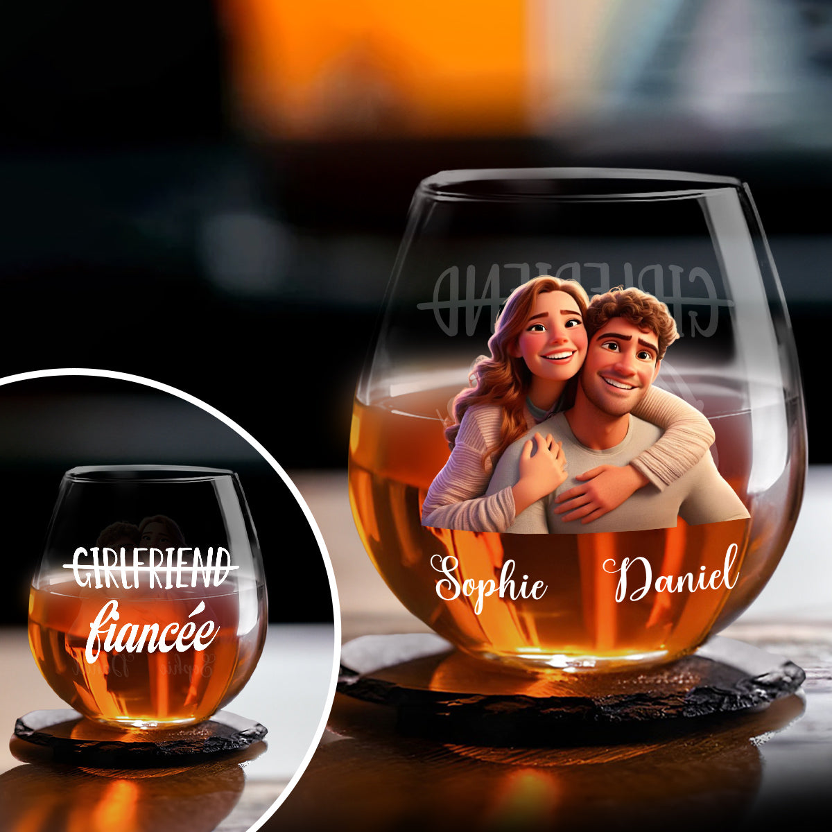 You Are My Love  - Personalized Custom Wine Glass