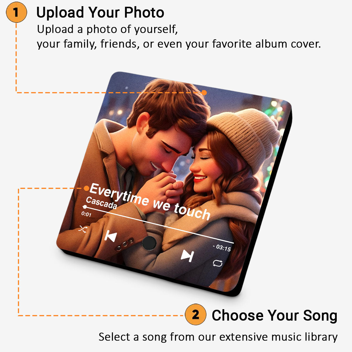 I Love You Forever - Personalized Custom Music Fridge Magnet