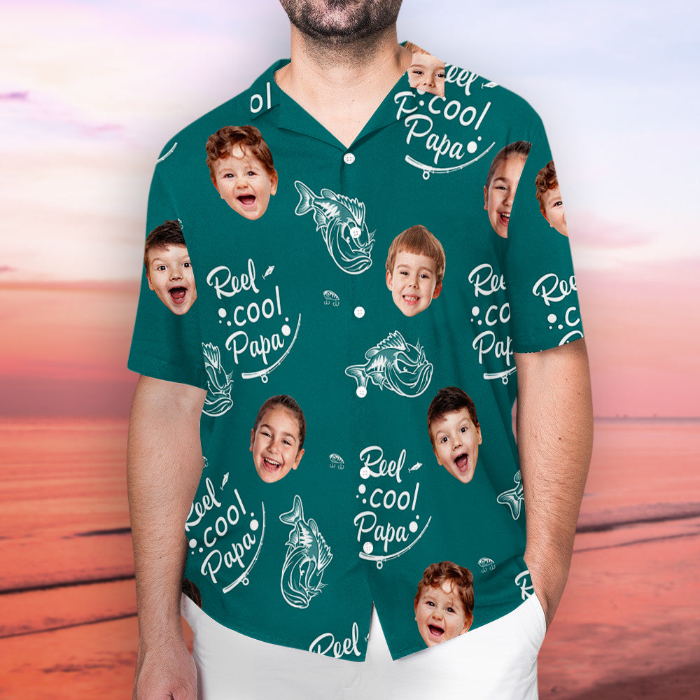 Reel Cool Papa - Personalized Custom Hawaiian Shirt