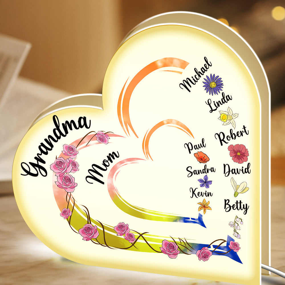 Mother Is The Heartbeat In The Home - Personalized Custom Light Box