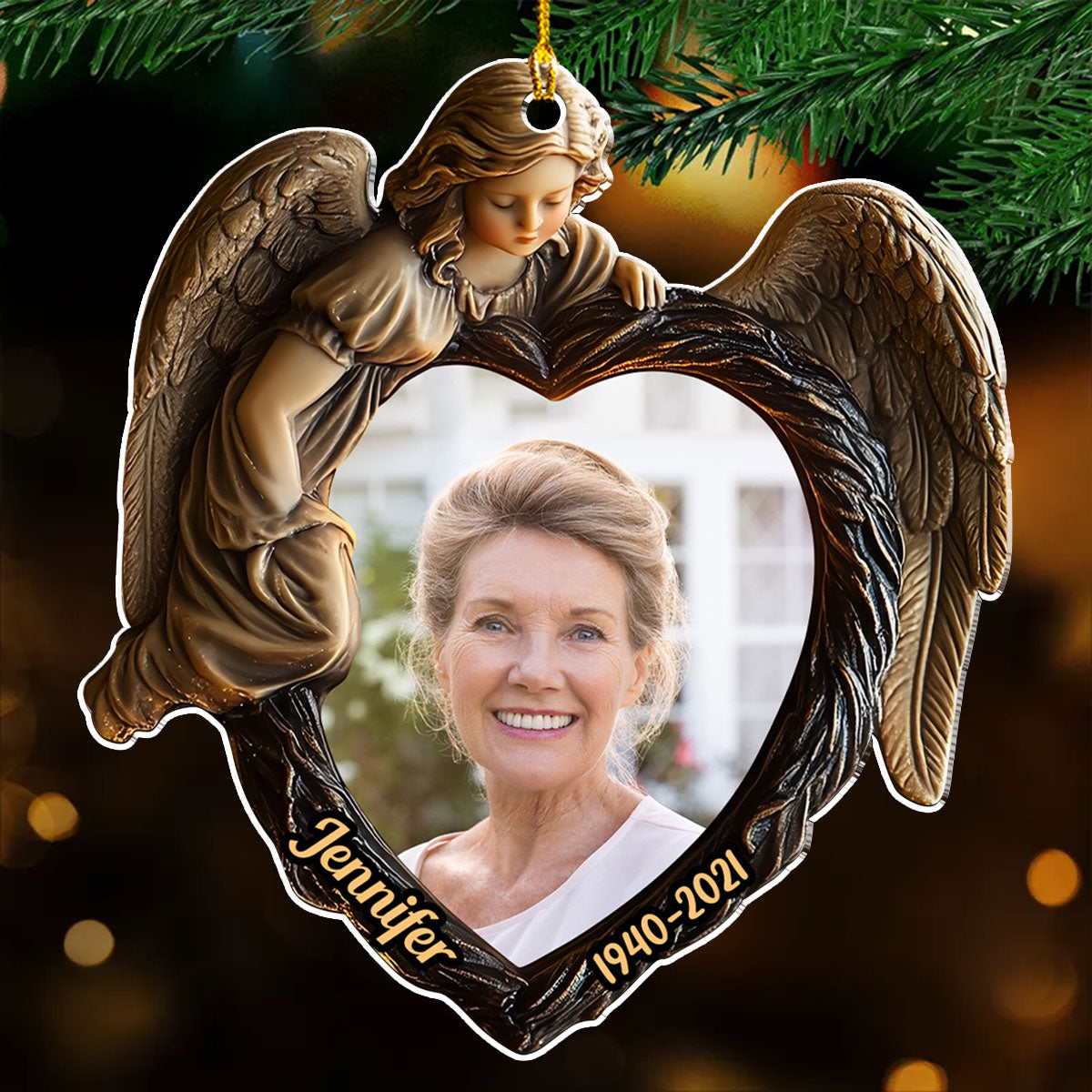 My Angel Is In Heaven - Personalized Custom Acrylic Ornament