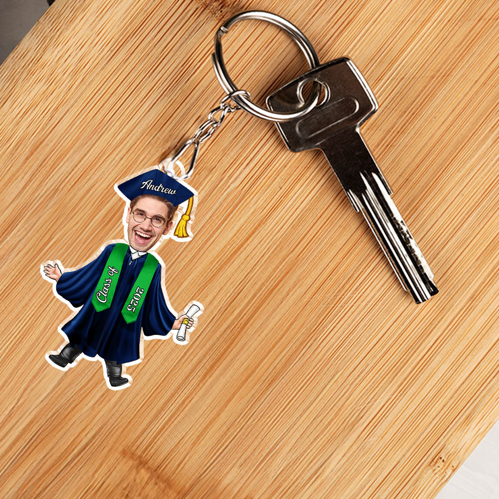 Happy Graduation New Adventure - Personalized Custom Acrylic Keychain
