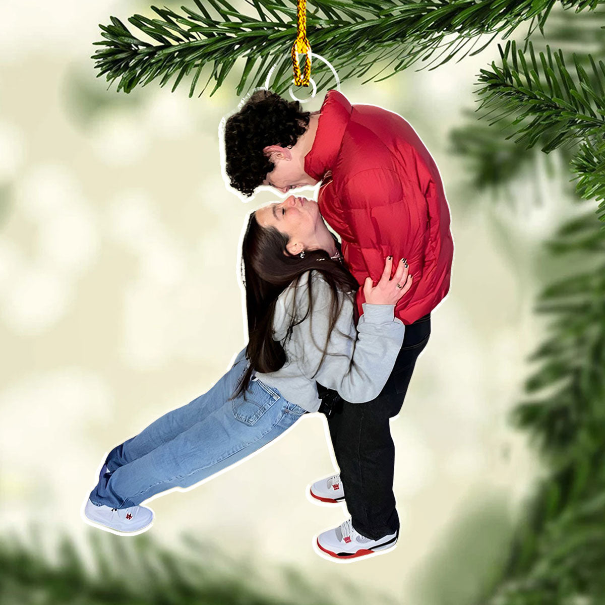 Funny Couple Moment - Personalized Custom Acrylic Ornament