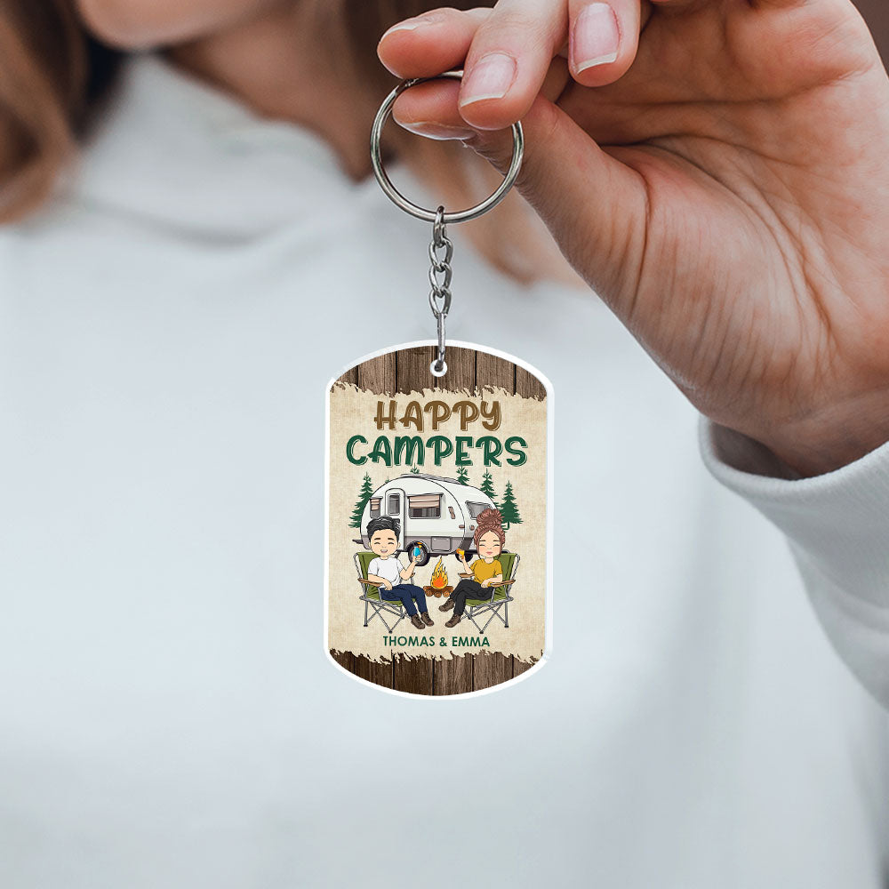 Happy Campers - Personalized Custom Acrylic Keychain