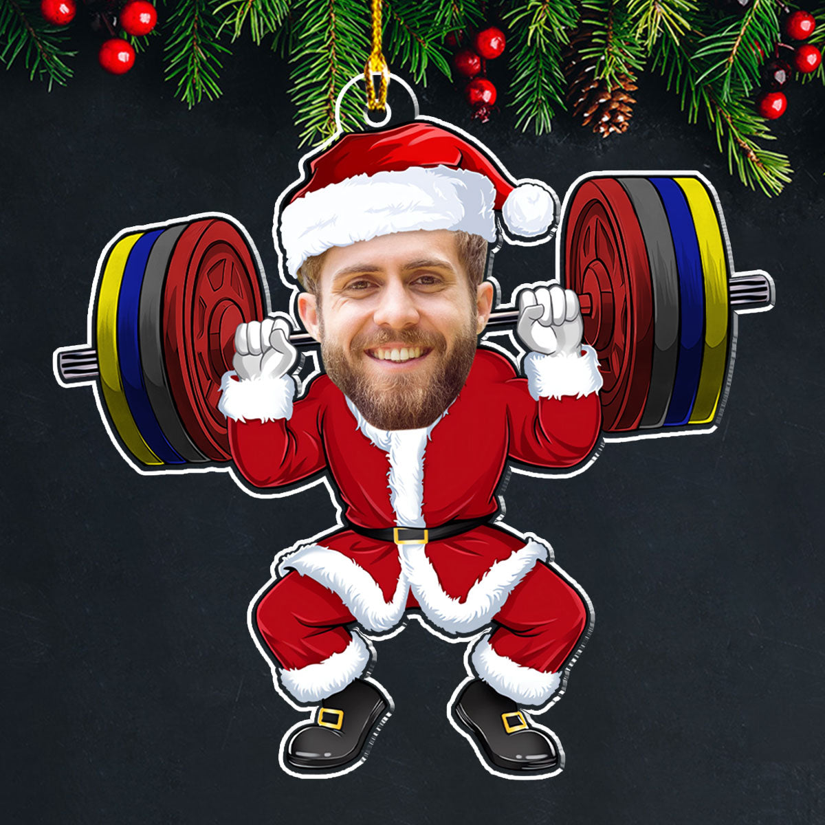 Merry Liftmas - Personalized Custom Acrylic Ornament