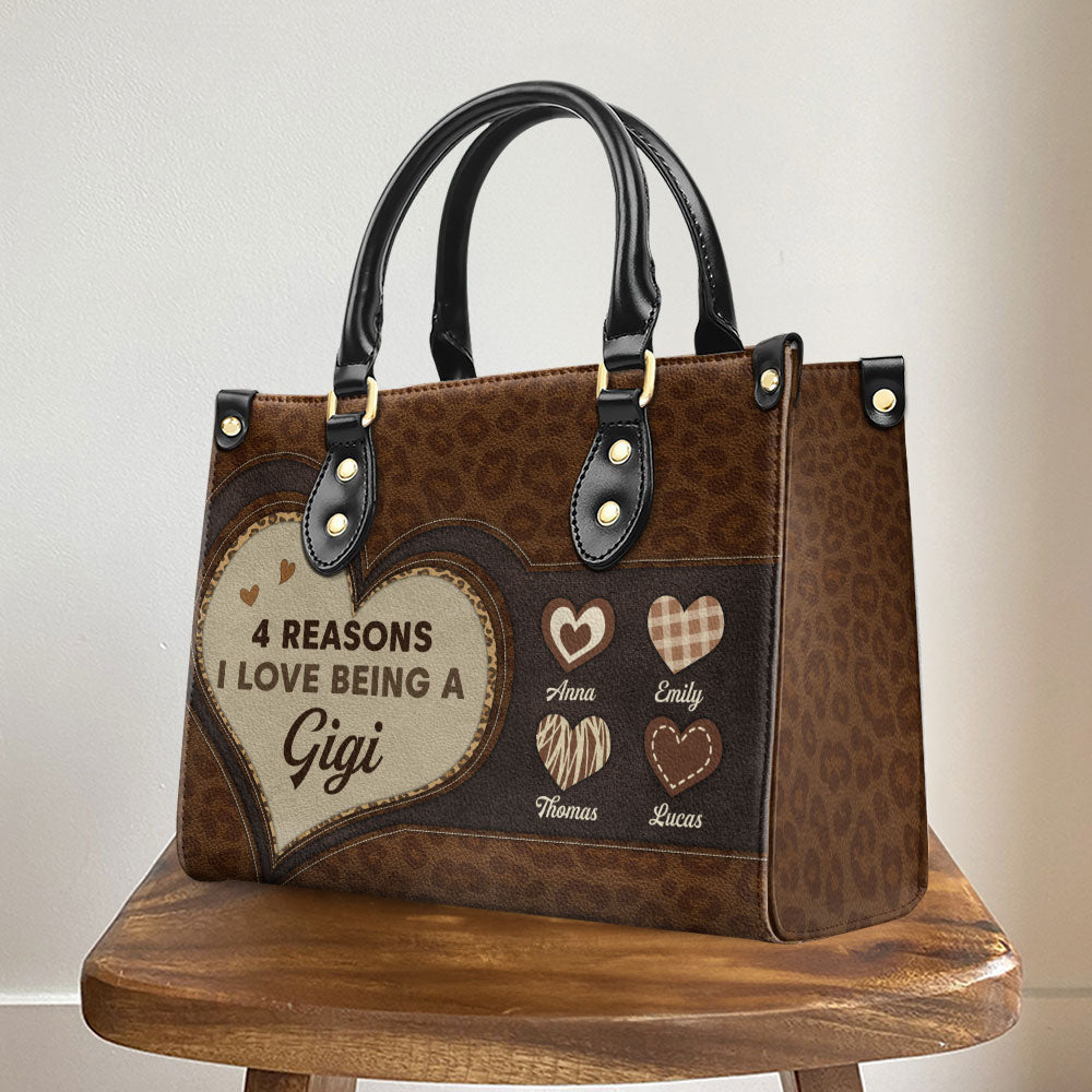 The Reason I Love - Personalized Custom Leather Bag