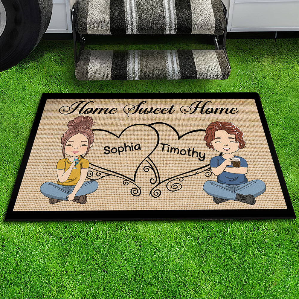 Home Sweet Home - Personalized Custom Doormat