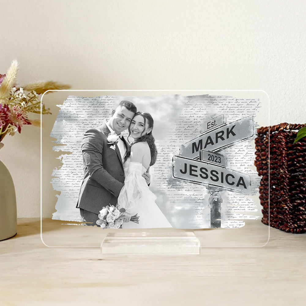 I Need You Because I Love You - Personalized Custom Acrylic Plaque With Base