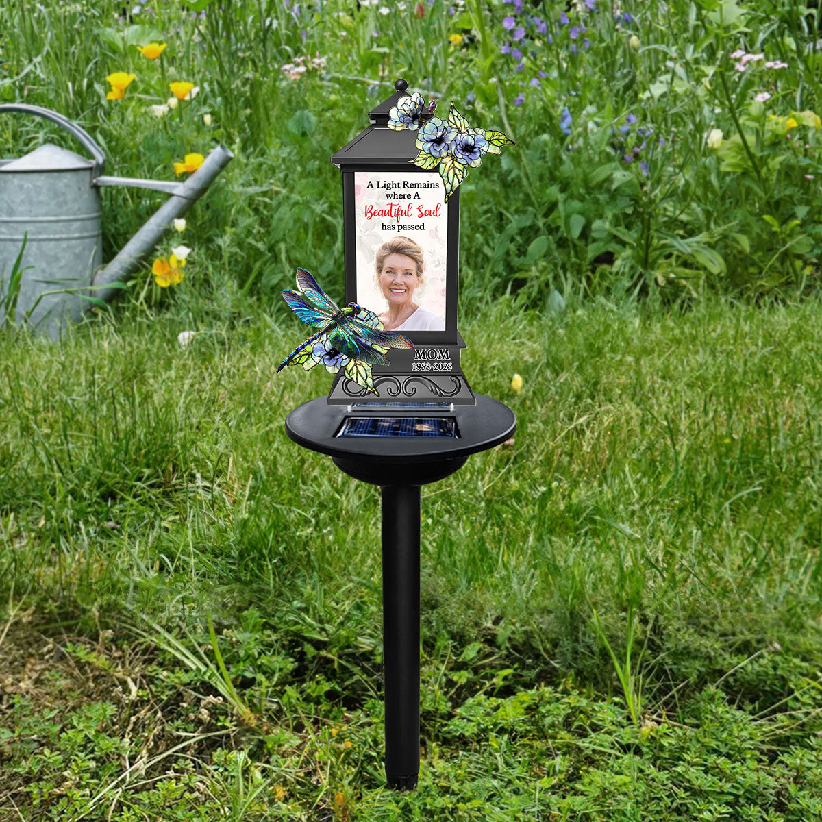 A Light Remains Where A Beautiful Soul Has Passed - Personalized Custom Solar Light