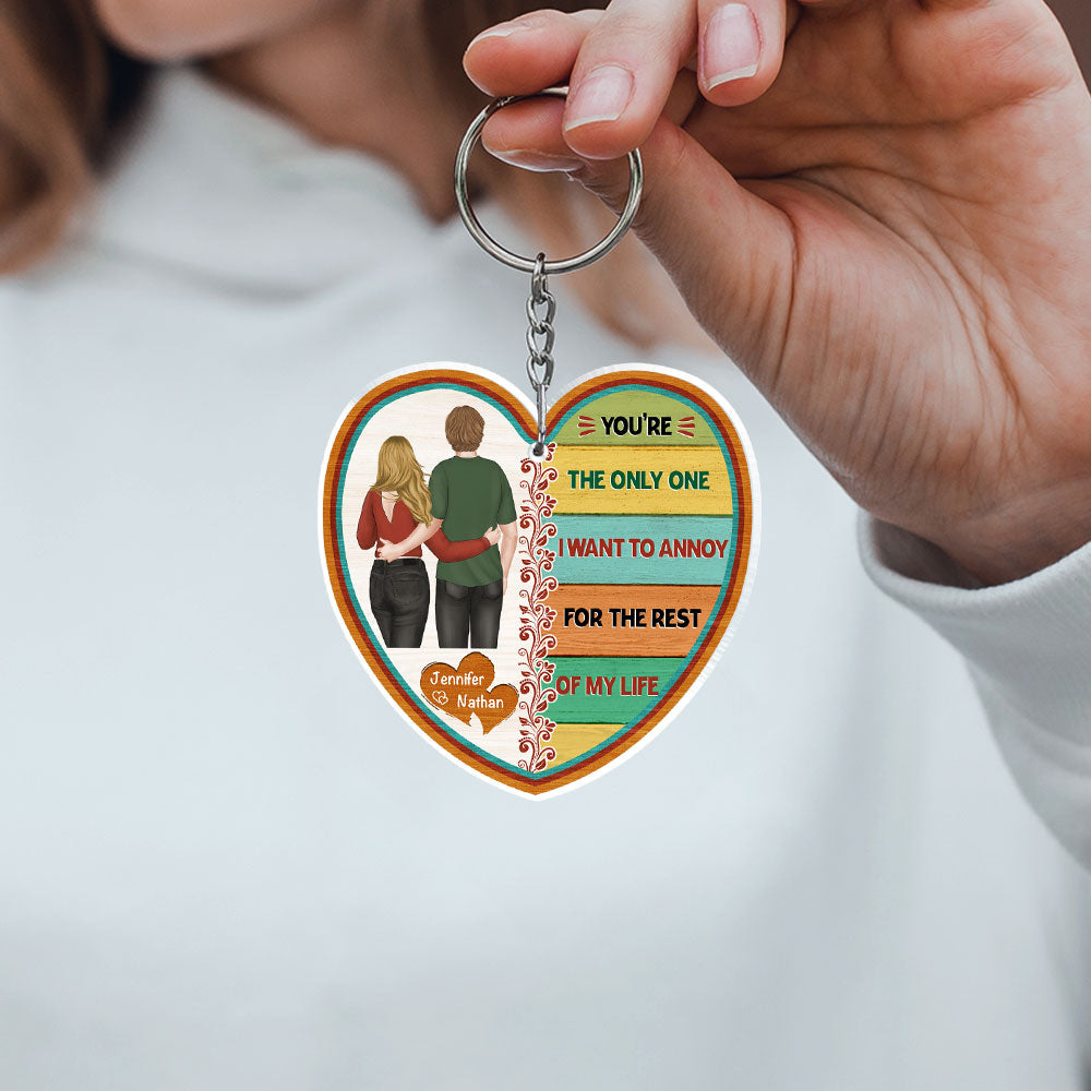 I Love You More - Personalized Custom Acrylic Keychain