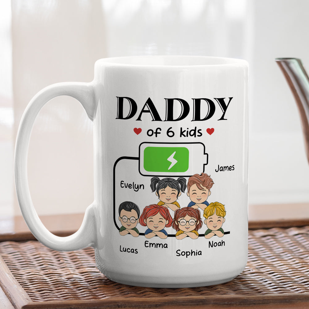 Daddy Of Kid - Personalized Custom Coffee Mug