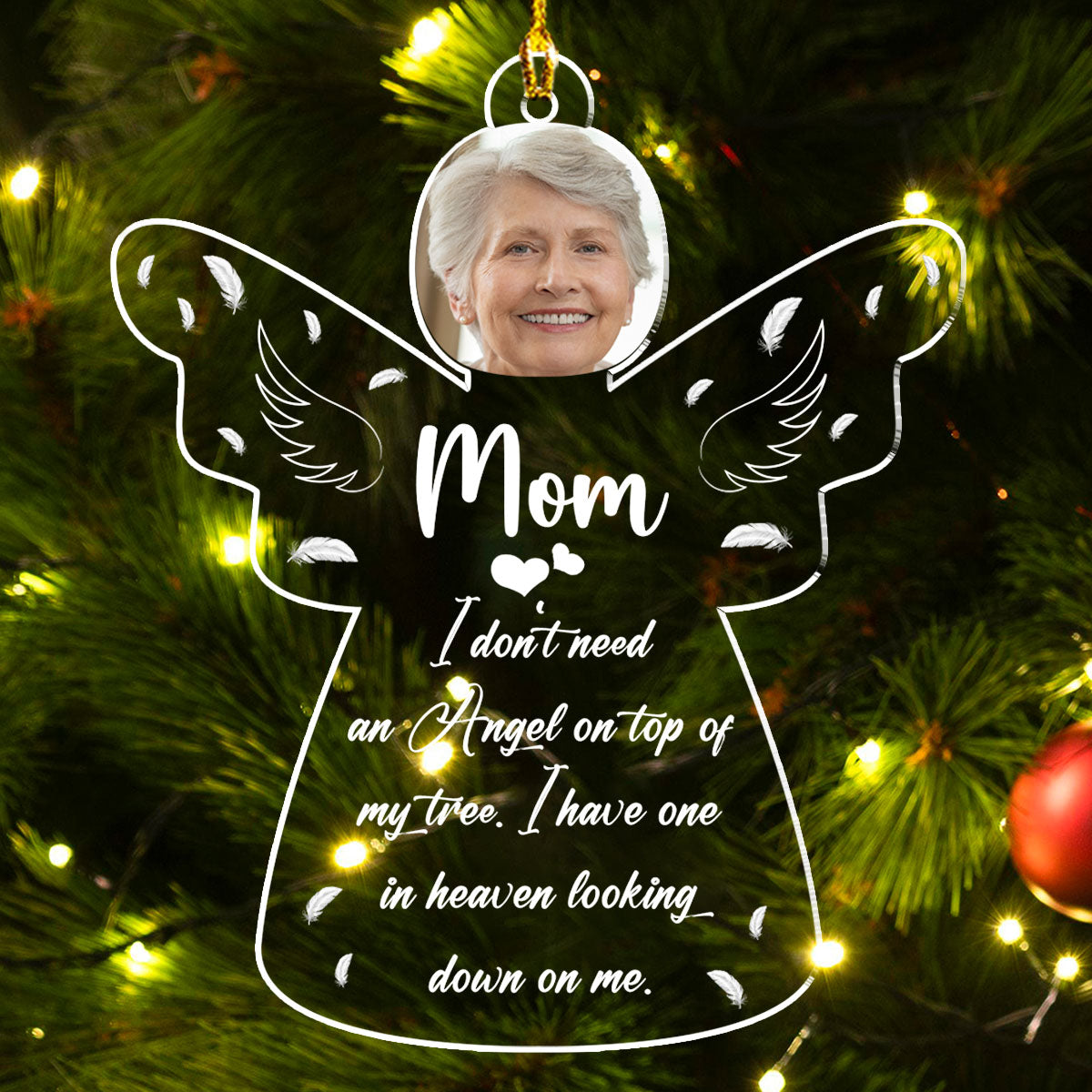 Someone In Heaven Looking Down On Me - Personalized Custom Acrylic Ornament