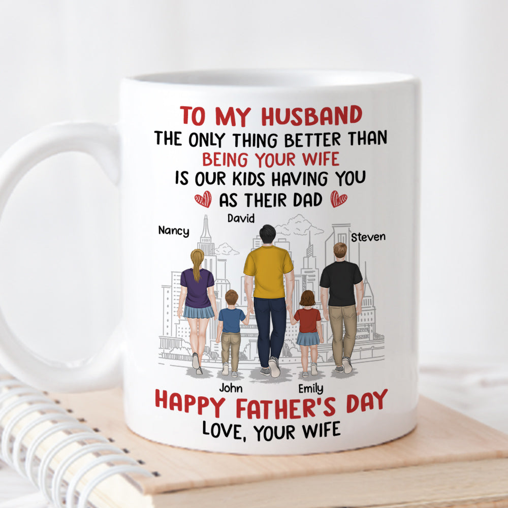 From Wife To Husband - Personalized Custom Coffee Mug
