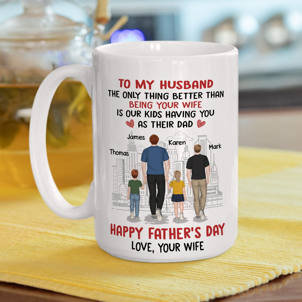 From Wife To Husband - Personalized Custom Coffee Mug