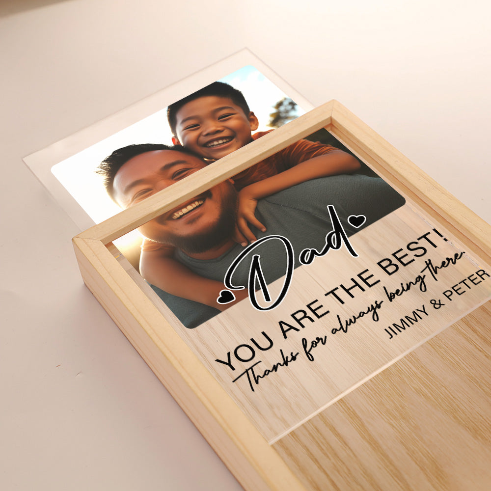Papa You Are The Best - Personalized Frame Light Box