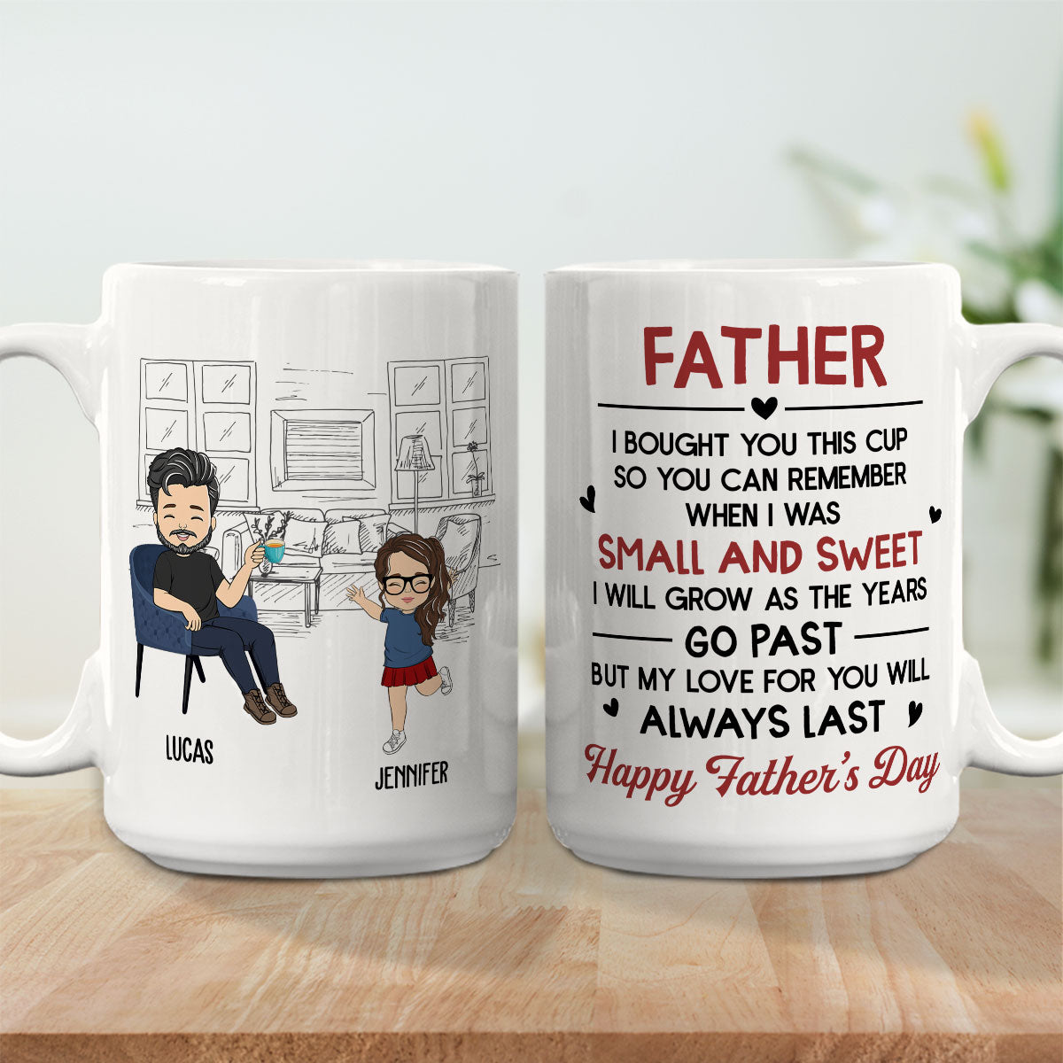 Small And Sweet - Personalized Custom Coffee Mug