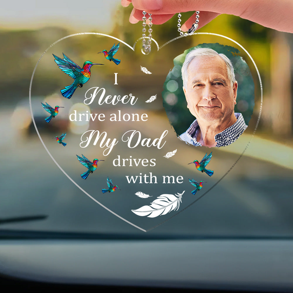 Drive With My Dad - Personalized Acrylic Car Ornament