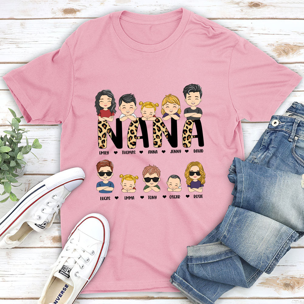 Leopard Momma Title - Personalized Custom Unisex T-shirt