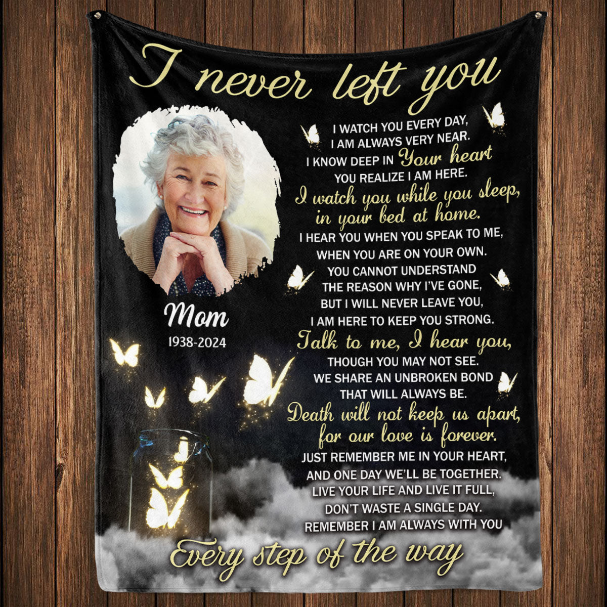 Every Step Of The Way - Personalized Custom Fleece Blanket