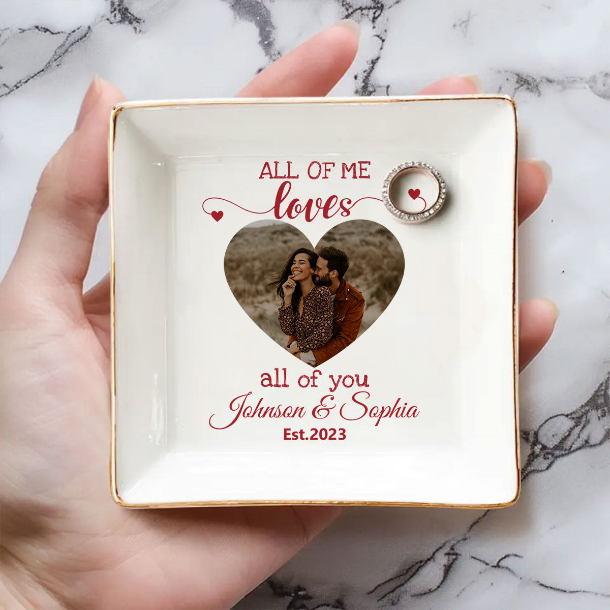 Love All Of You - Personalized Custom Jewelry Dish