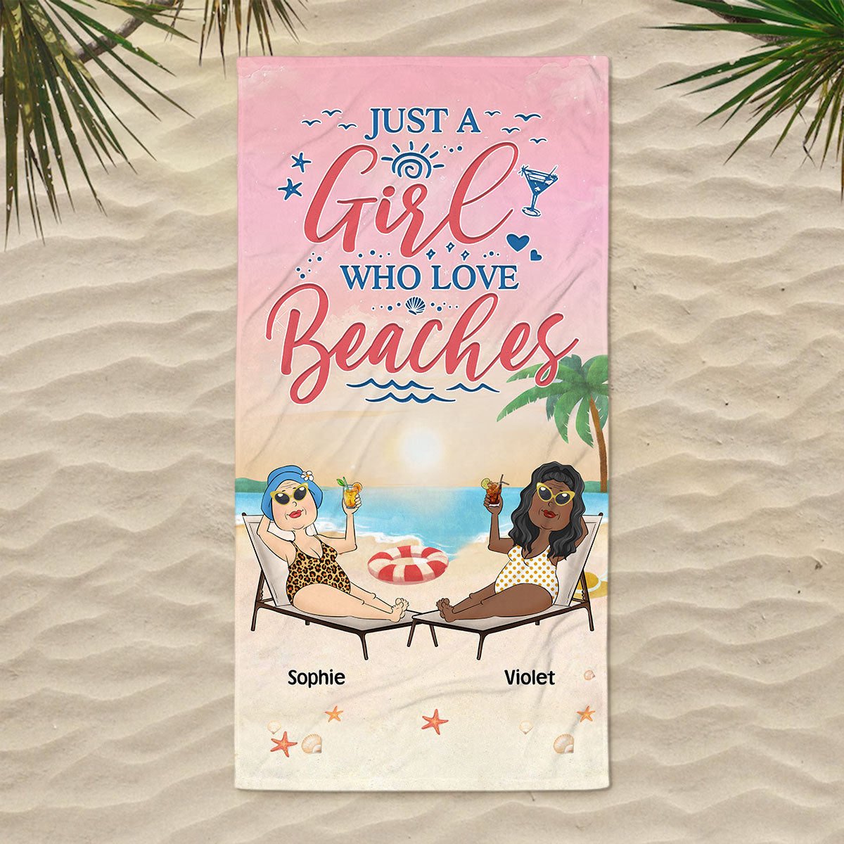 Beach Lover - Personalized Custom Beach Towel