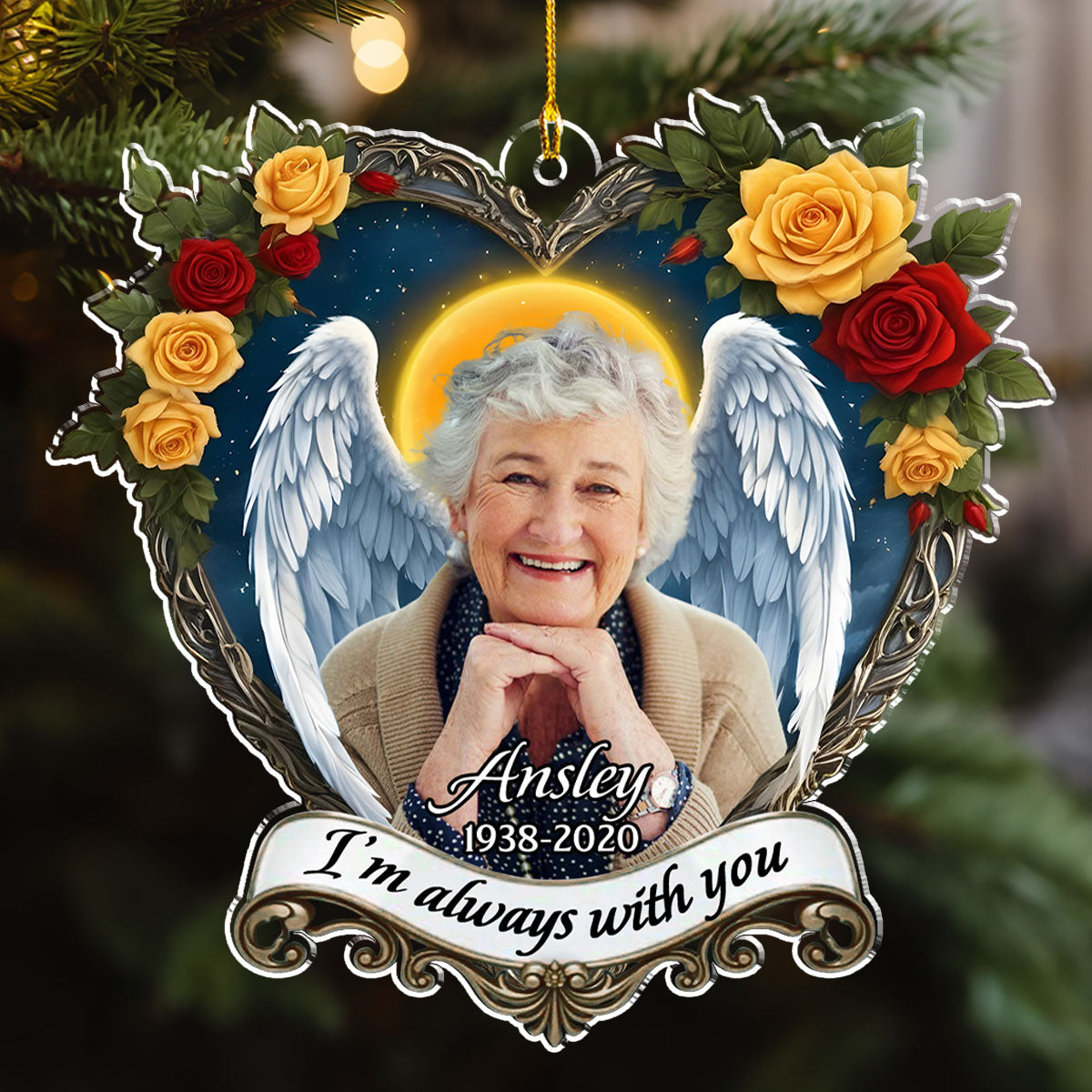 Forever Beside You - Personalized Custom Acrylic Ornament