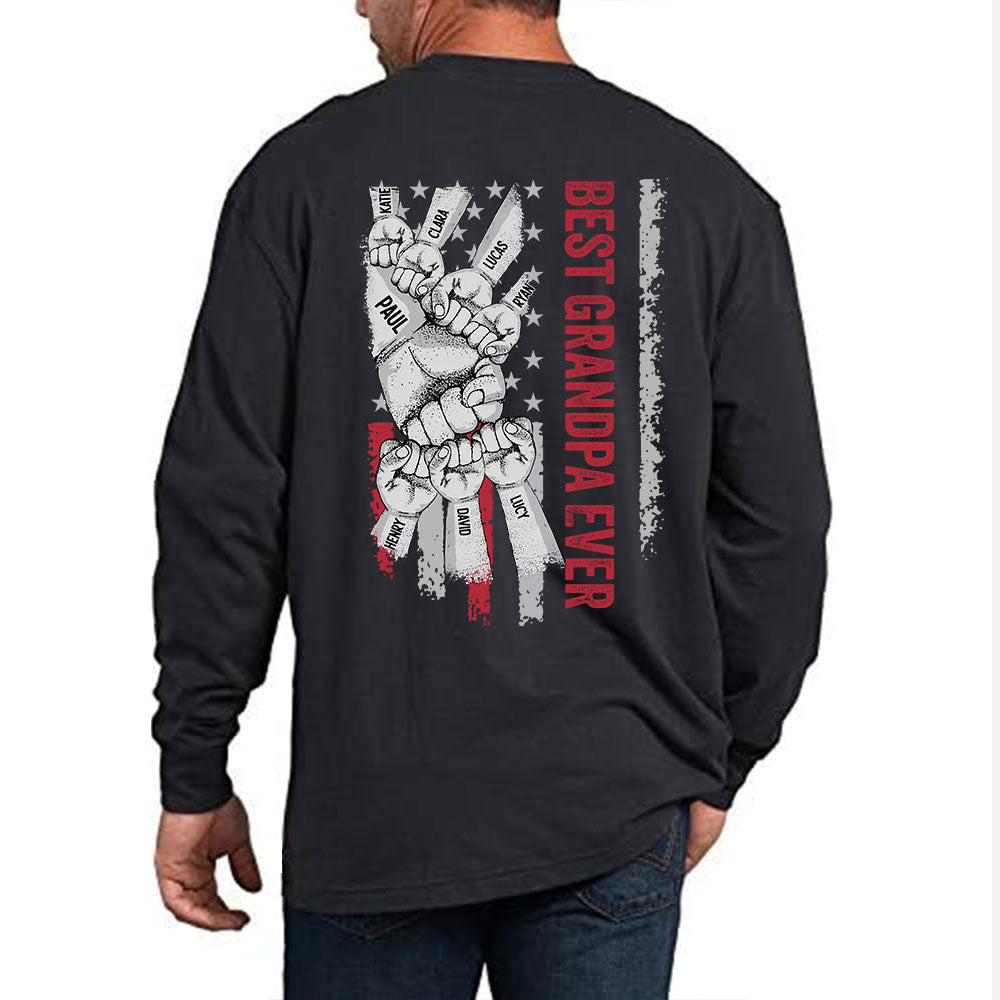 Best Grandpa Ever - Personalized Custom Shirt