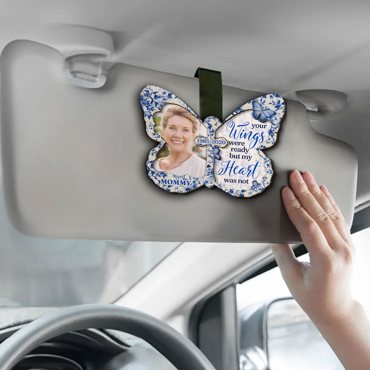 My Heart Was Not - Personalized Custom Car Visor Clip
