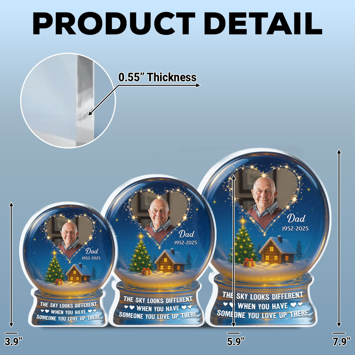 Sky Looks Different - Personalized Custom Acrylic Plaque