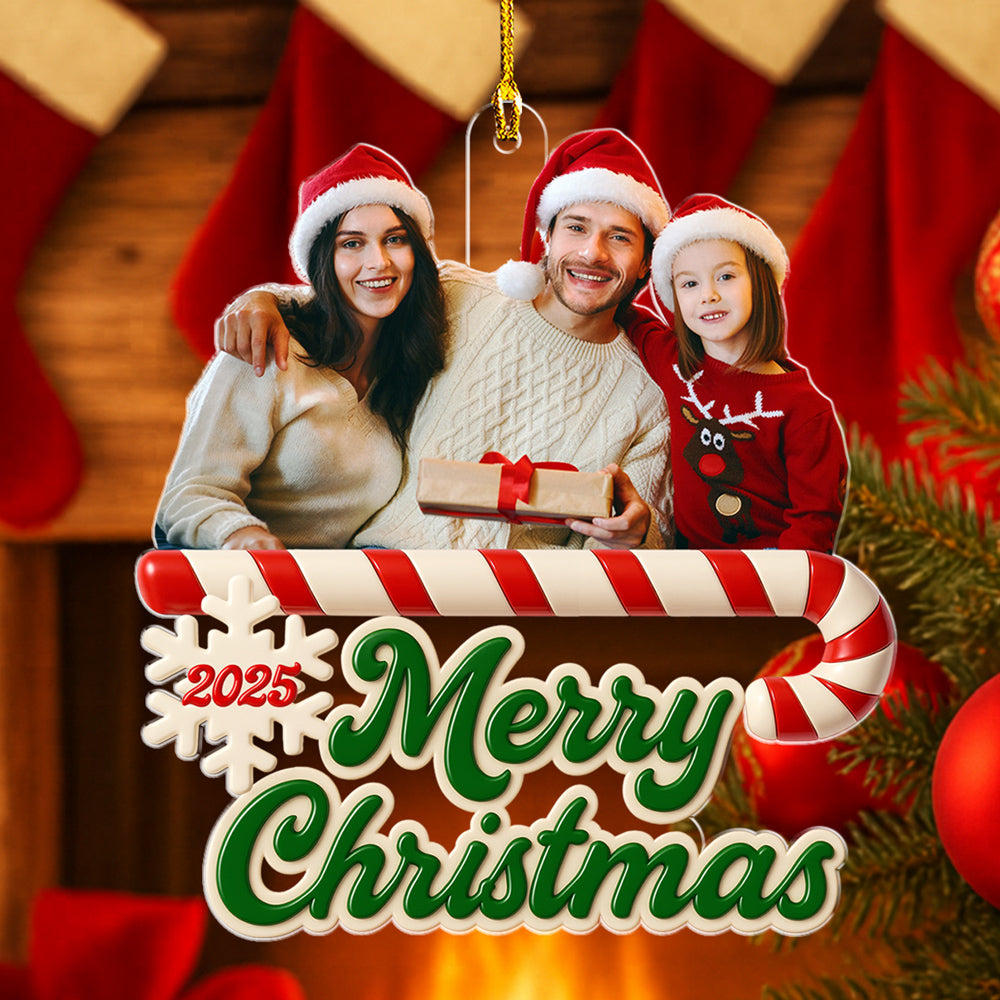 As A Family Photo - Personalized Custom Acrylic Ornament