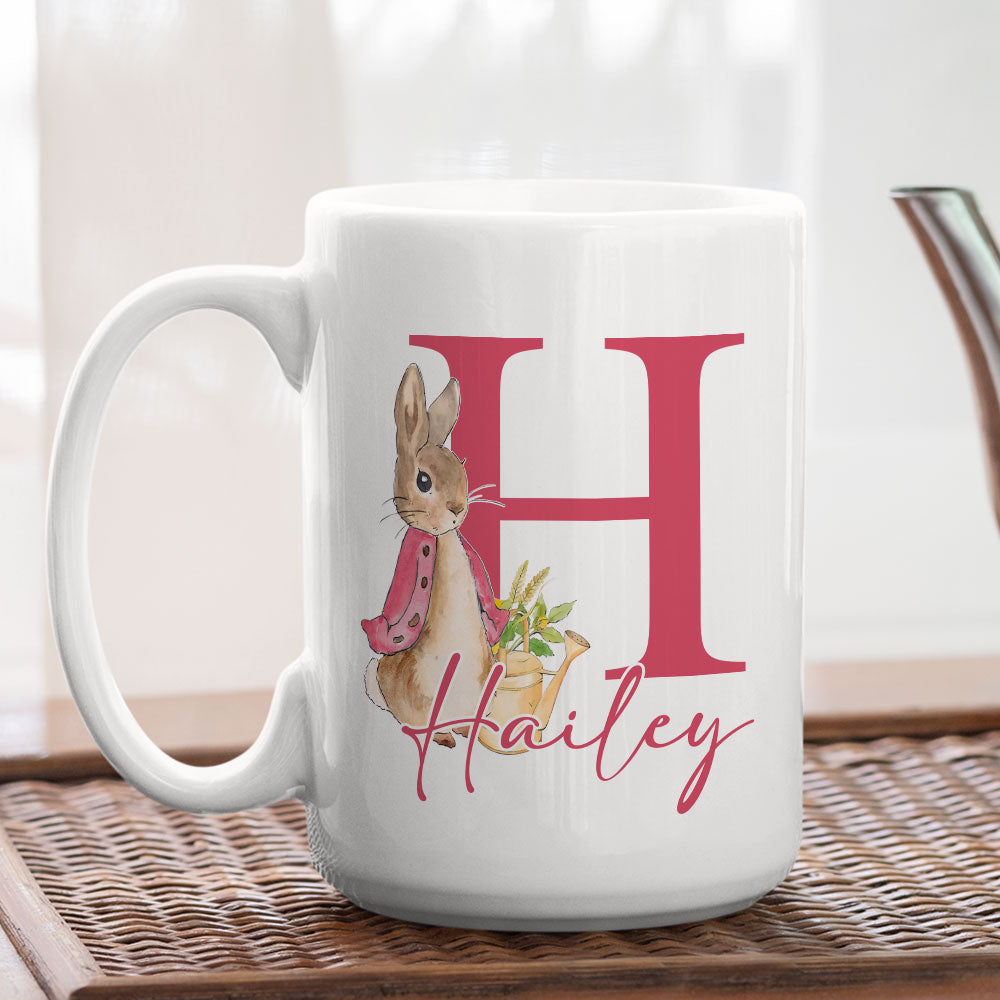 Gnome Bunny Rabbit - Personalized Custom Coffee Mug