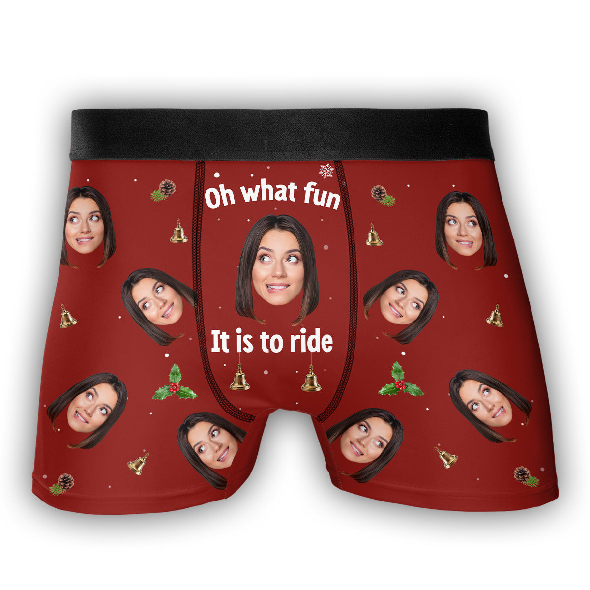 It Is to Ride - Personalized Photo Men's Boxer Briefs