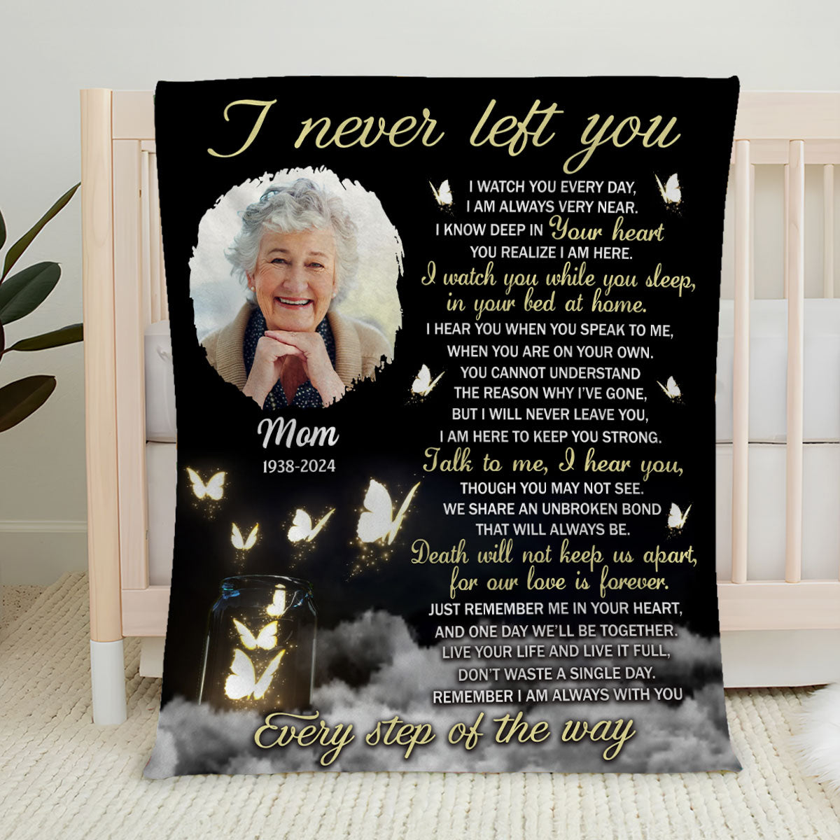 Every Step Of The Way - Personalized Custom Fleece Blanket