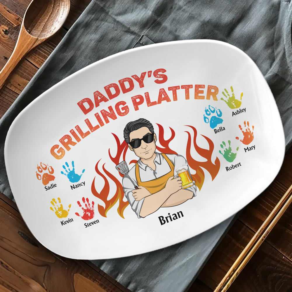 My Dad Is The Best Cook - Personalized Custom Platter