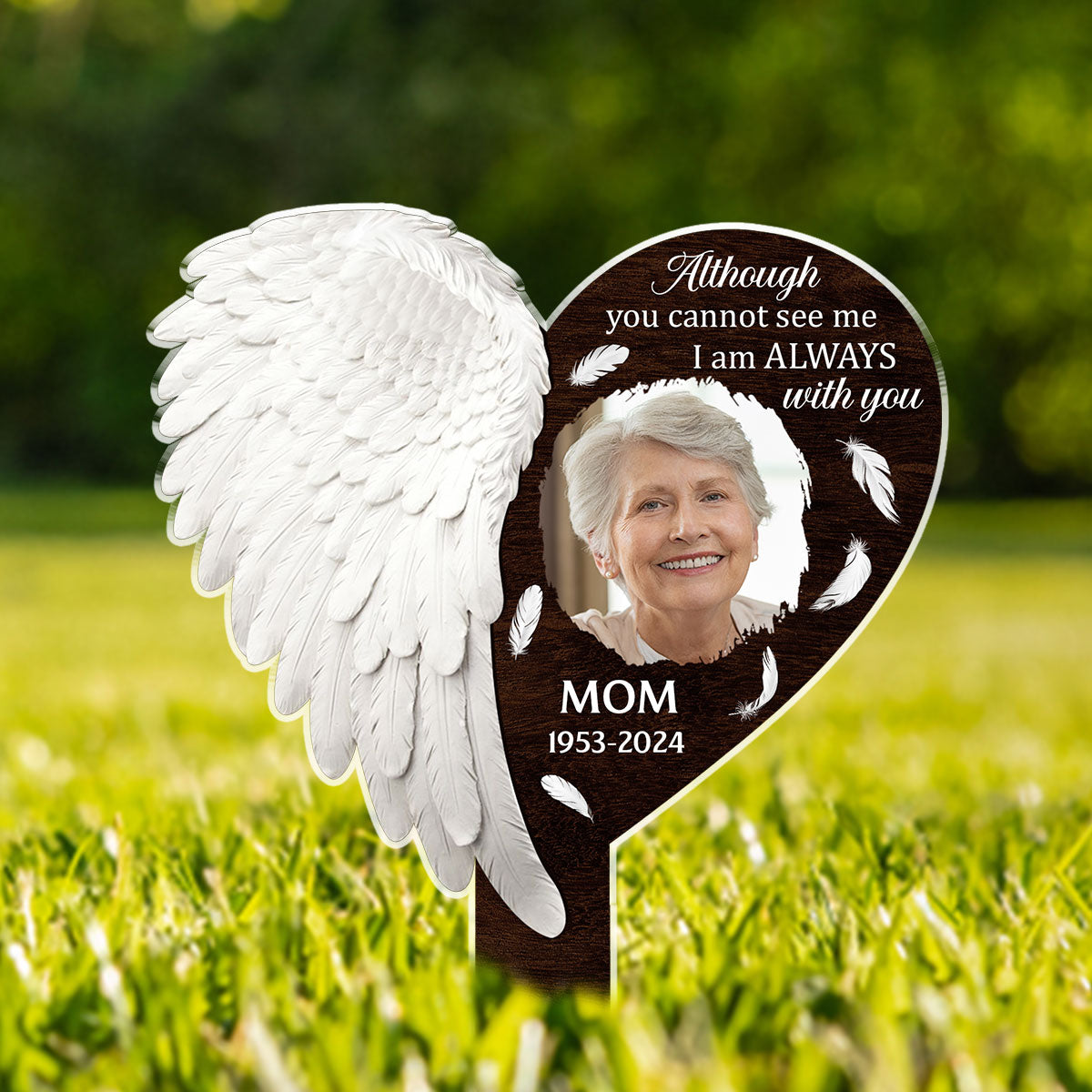 Right Here For You - Personalized Custom Acrylic Garden Stake