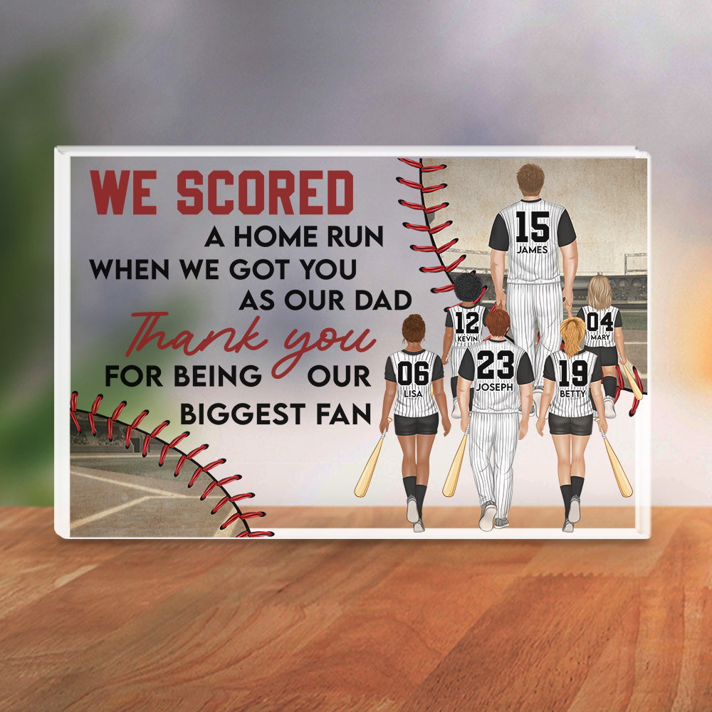 I Scored A Home Run - Personalized Custom Acrylic Plaque