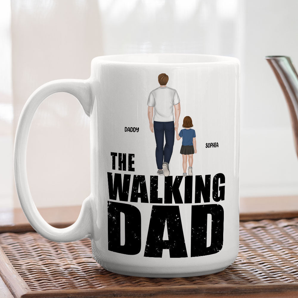 The Walking Dad - Personalized Custom Coffee Mug