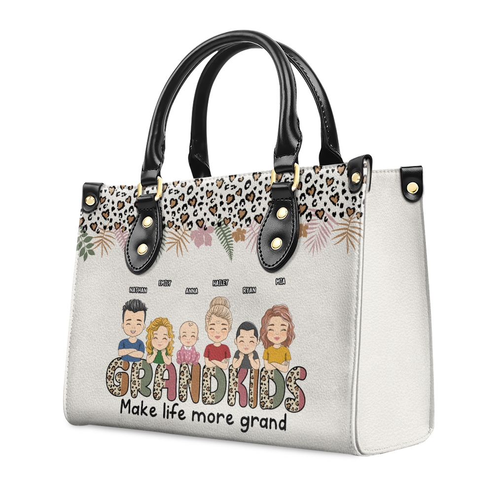 Makes Life More Grand - Personalized Custom Leather Bag
